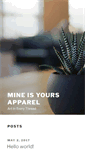 Mobile Screenshot of mineisyoursapparel.com